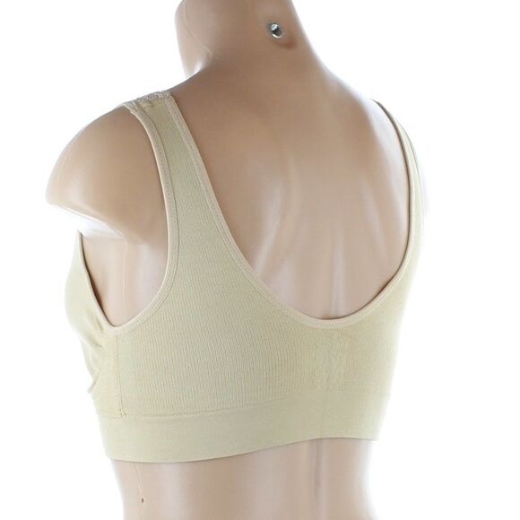 Breezies Lace Seamless Lounge Bra  - Nude - Picture 4 of 9